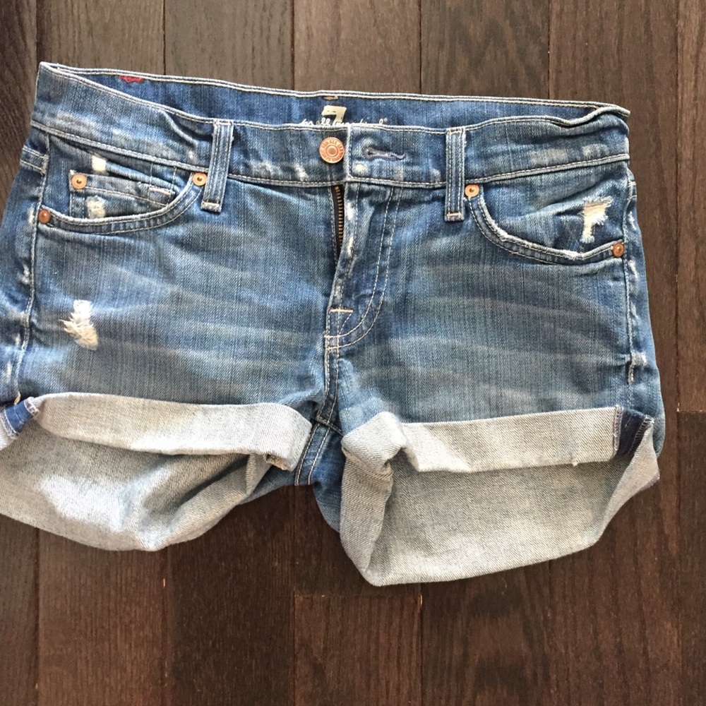 7 For All ManKind Jean Shorts Size 26